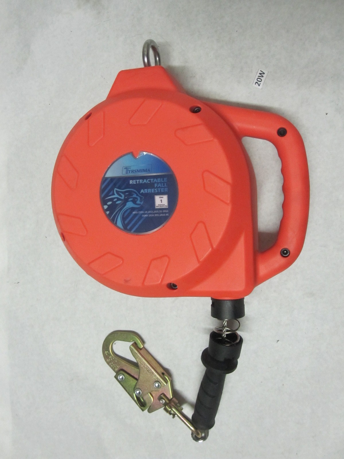 TRSMIMA Retractable Fall Arrester 50 FT Class 1 Self Retracting Lifeline SRL