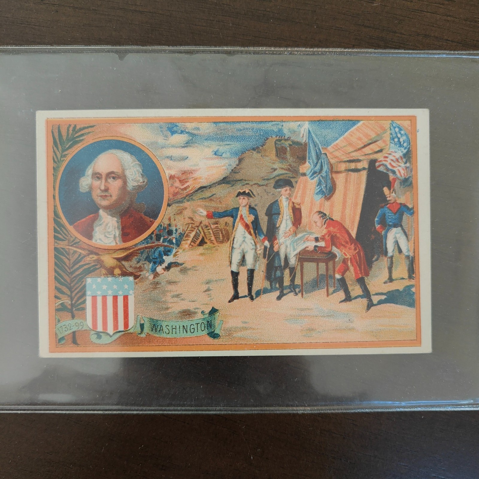 1890-1900 GEORGE WASHINGTON U.S. Presidents Beriot Trade Card Rare Back NICE