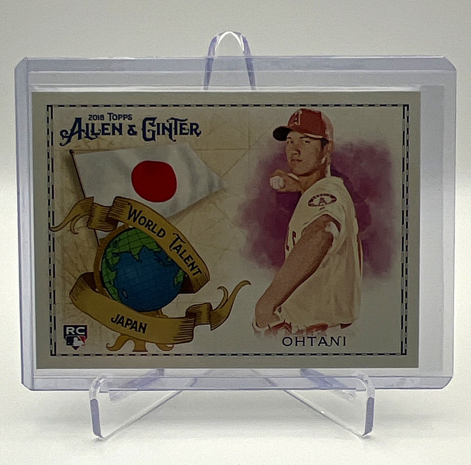 Topps Allen & Ginter 2018 World Talent Shohei Ohtani RC Rookie #WT-24 Angels Topps Allen & Ginter 2018 World Talent Shohei Ohtani RC Rookie #WT-24 Angels