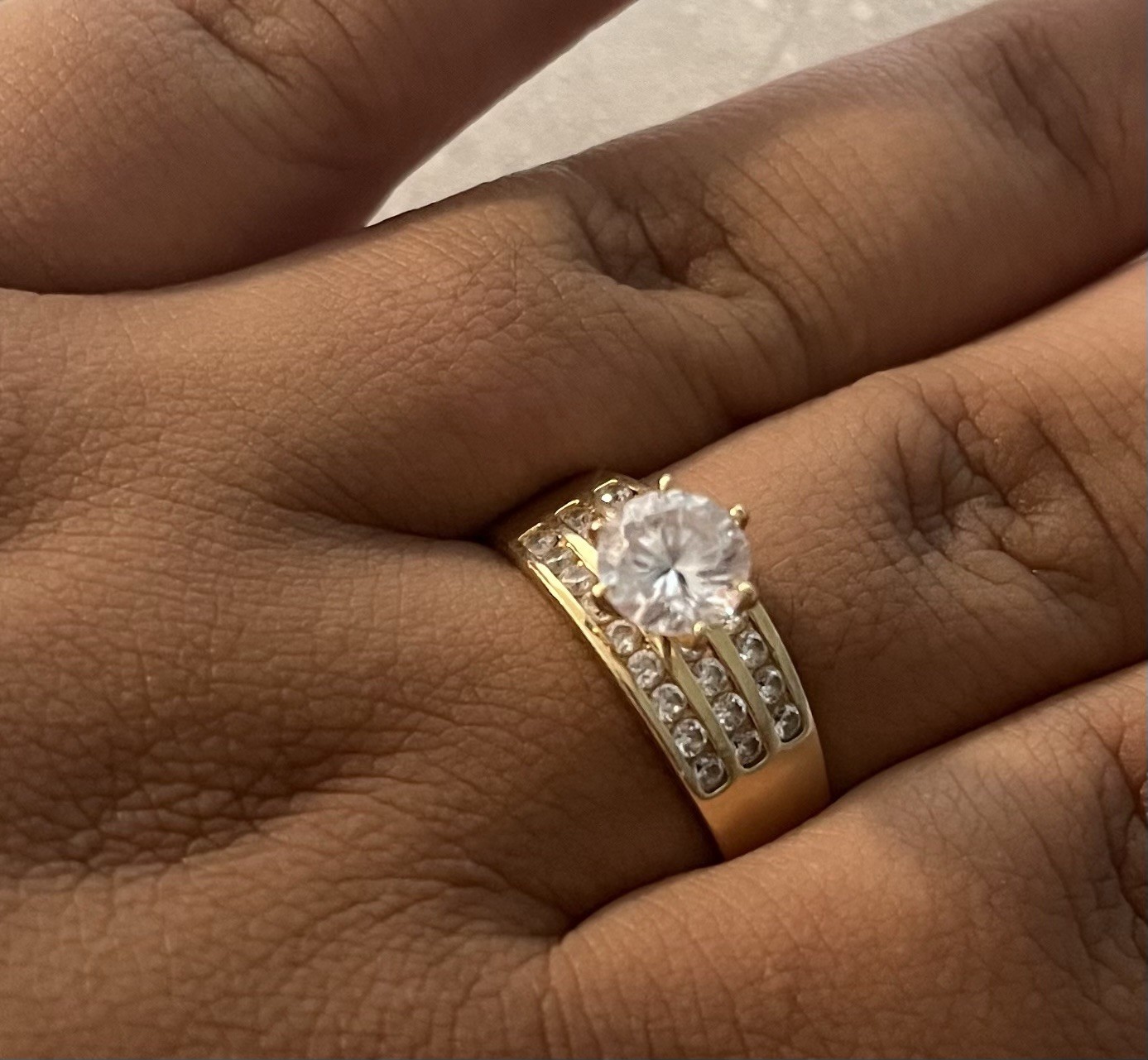 Anillo De Oro 14 Quilates Para Mujer De Compromise Anillo De Oro 14 Quilates Para Mujer De Compromise