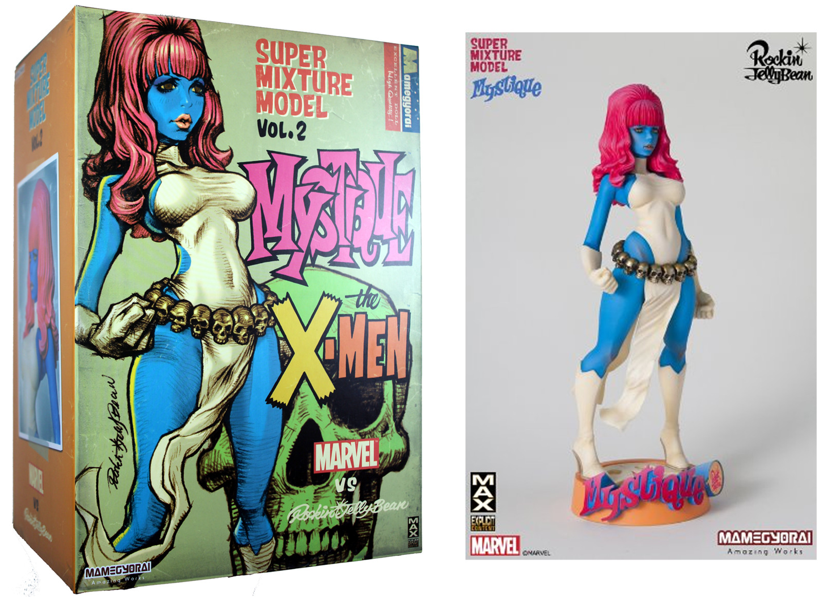 Super Mixture Model Vol. 2 ~ MYSTIQUE FIGURE ~ Marvel vs. Rockin\' Jelly Bean