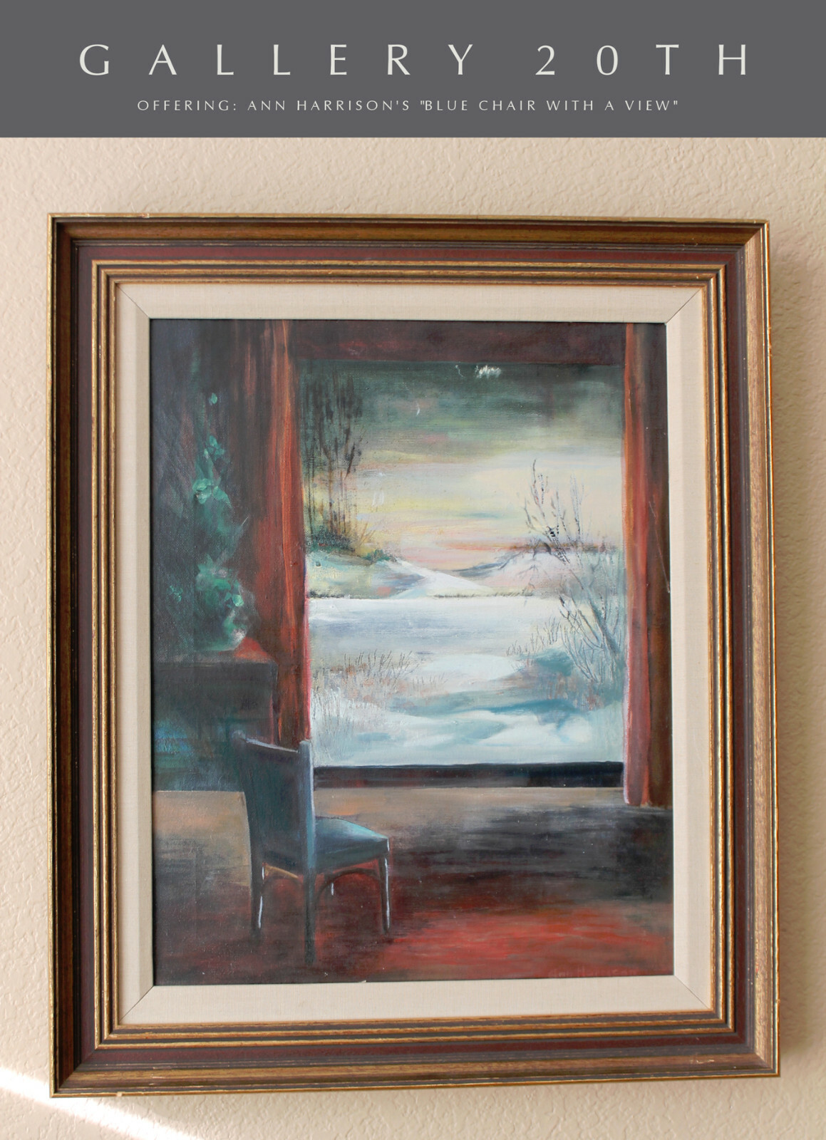 FANTASTIC EXPRESSIONIST ORIG. OIL PAINTING VTG MID CENTURY MODERN ART 60S 50S