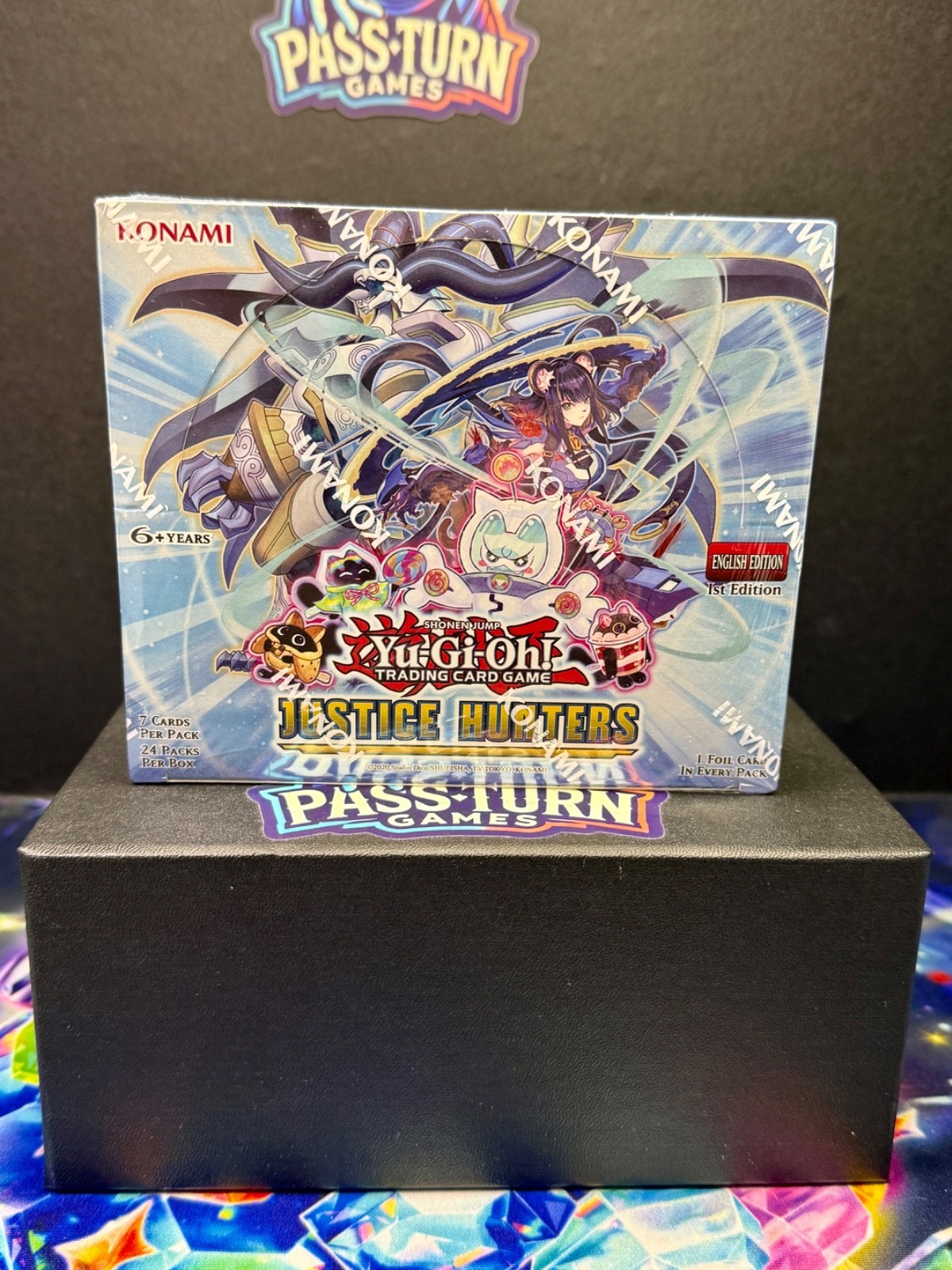 Yu-Gi-Oh Justice Hunters 1st Edition Factory Sealed 24 Pack Booster Box TCG