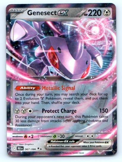 Genesect ex 067/086 ~ English Near Mint
