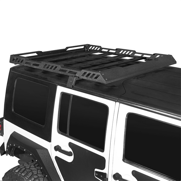 Fit Jeep Wrangler JK 2007-2018 4Door Hardtop Roof Rack Cargo Carrier Basket