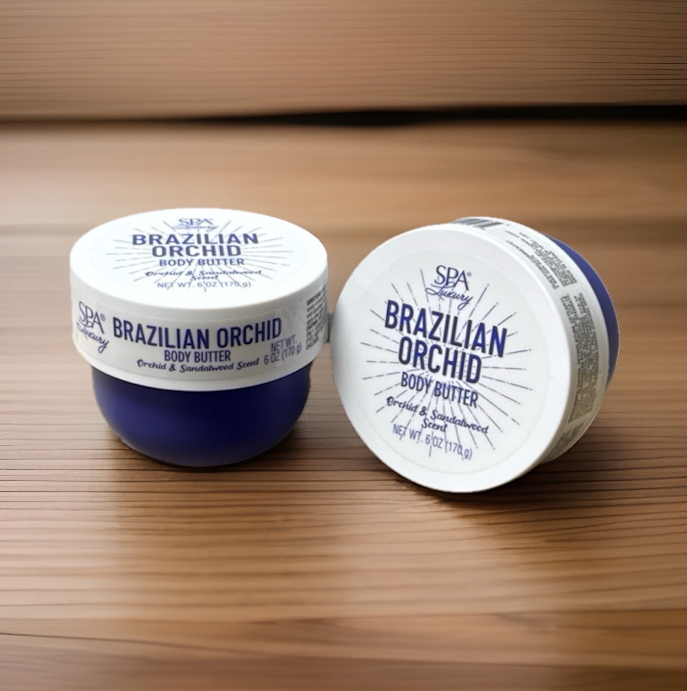 Brazilian Orchid Sandalwood Body Butter 2 Pack Spa Luxury Viral NEW