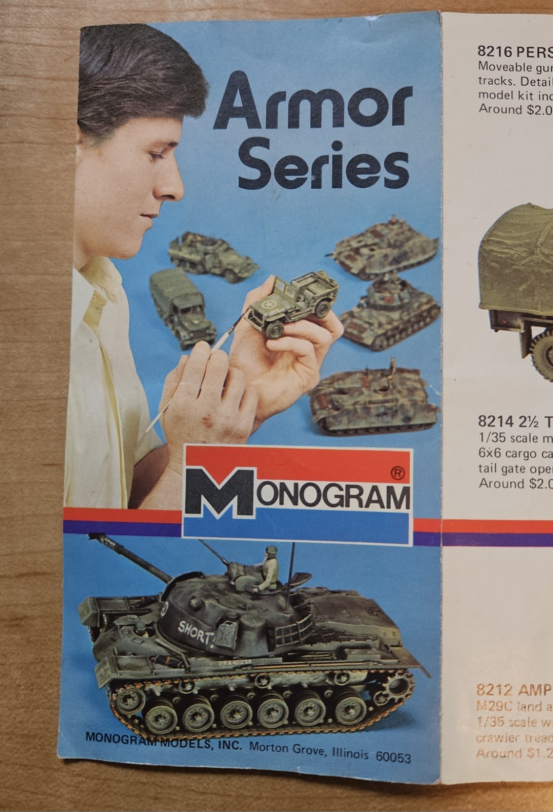 Vintage 1973 Monogram Armor Series Model Kits Catalog Brochure WWII Military Vintage 1973 Monogram Armor Series Model Kits Catalog Brochure WWII Military