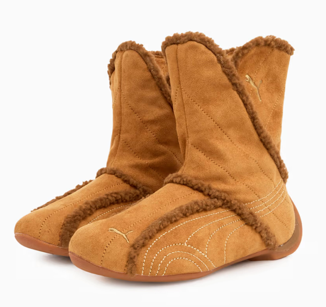 PUMA Slipcat Boots Women\'s Lifestyle Casual Shoes Fashion Desert Tan 410744-01