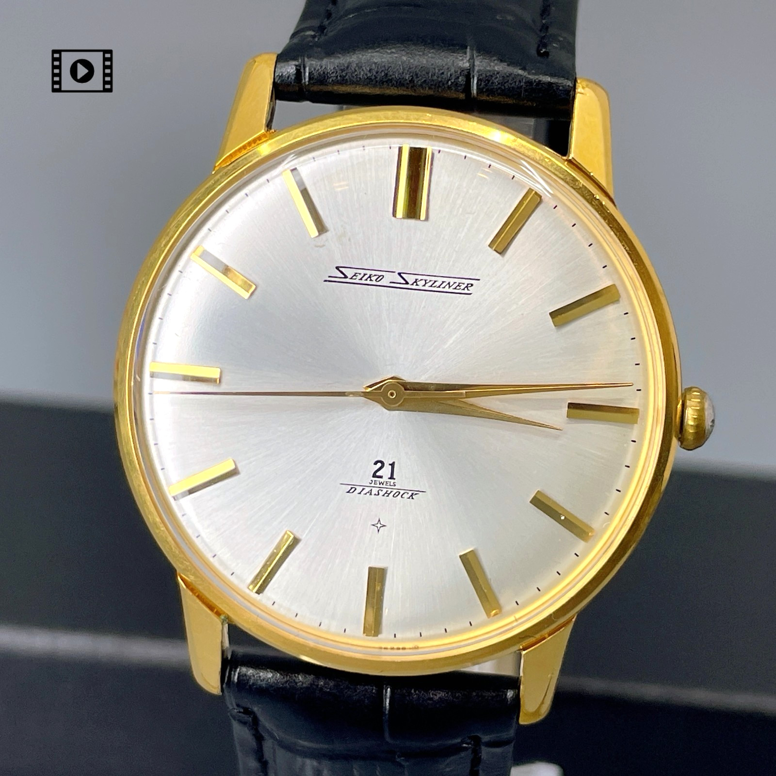 OH serviced, Vintage 1966 Seiko Skyliner 6220-2990 Hand-winding Watch -US Stock