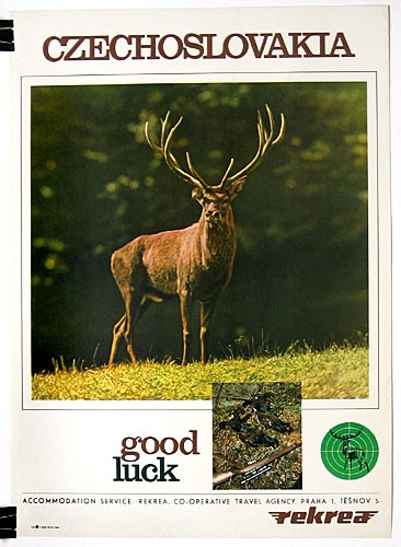 Original 1968 Poster - Czechoslovakia, Good Luck Original 1968 Poster - Czechoslovakia, Good Luck