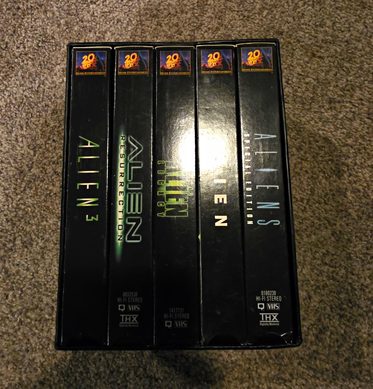 Alien Legacy VHS Box Set Collection: Alien, Aliens, Alien 3, Resurrection