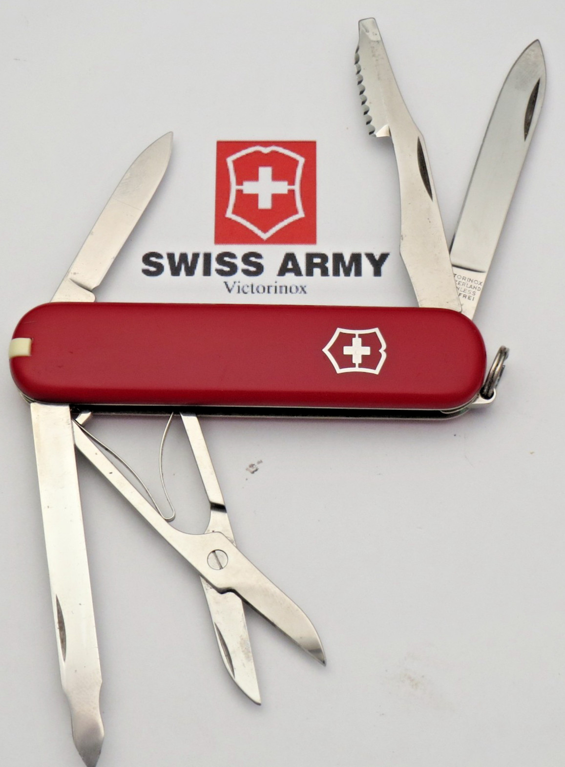 Victorinox Swiss Army Knife – Discontinued 74mm EXECUTIVE - Red Cellidor Handles