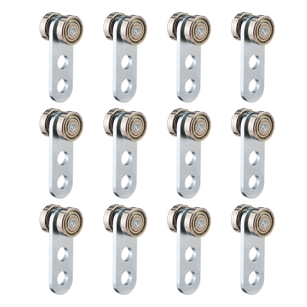 12/24PCS 2 Wheel Trolley Assembly Roller for 1-5/8\