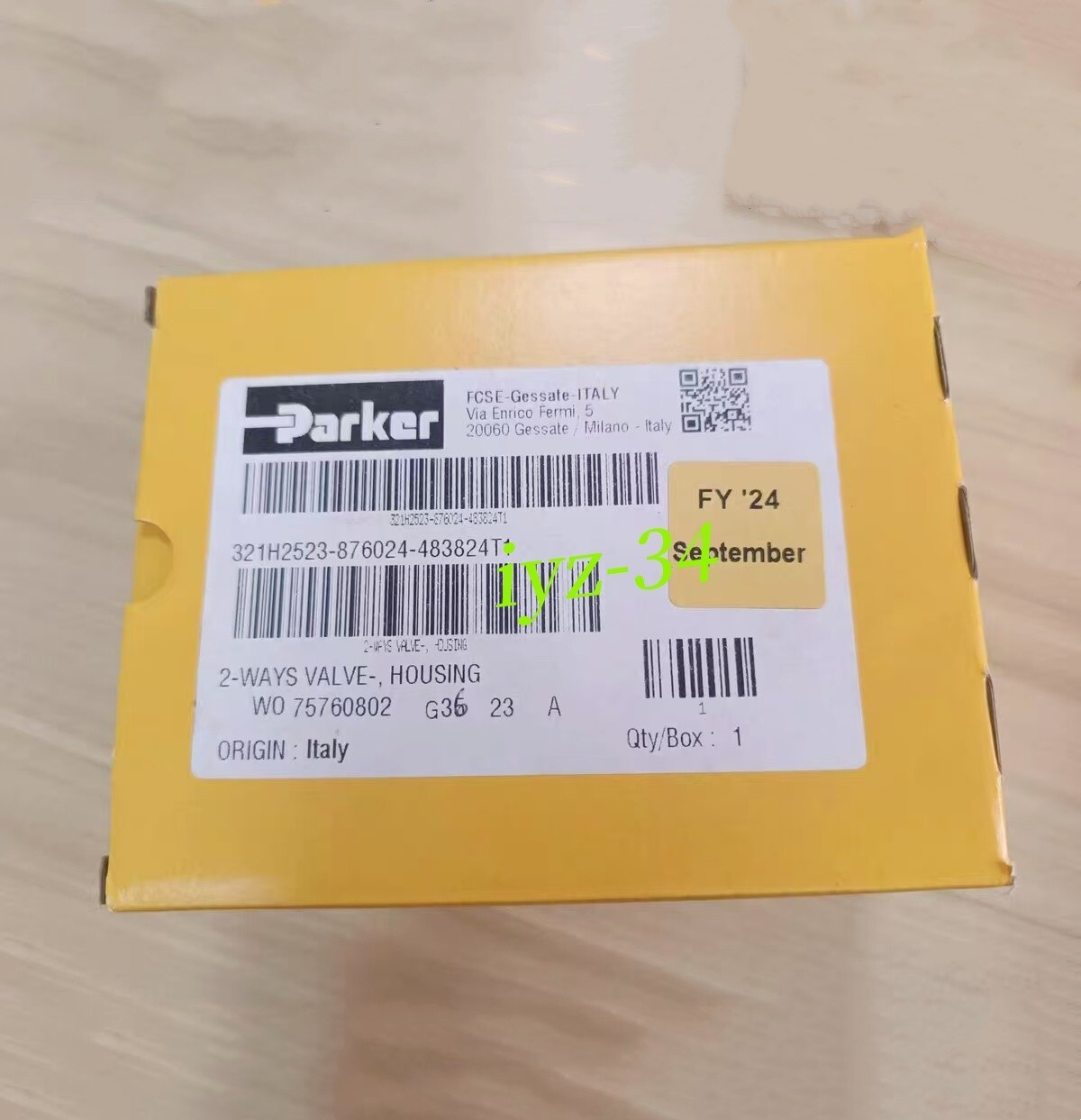 1PC Parker 321H2523 solenoid valve