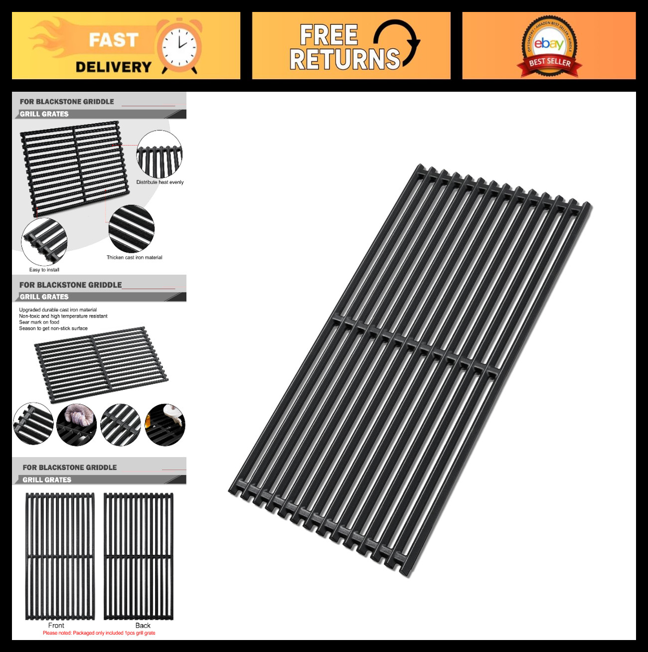 Replacement Grill Grates for 22\ Replacement Grill Grates for 22\