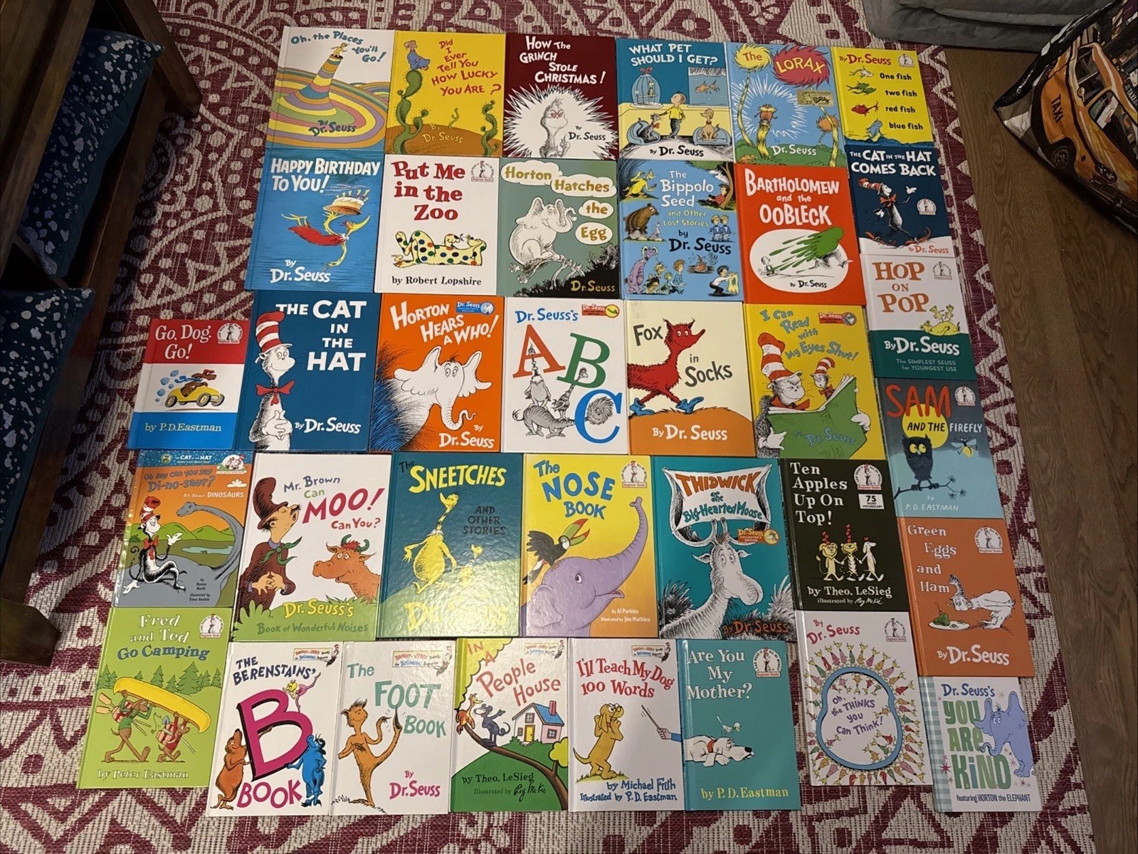 Lot of 35 Dr. Seuss Hardcover Books - Beginner, Bright & Early, Learning Library