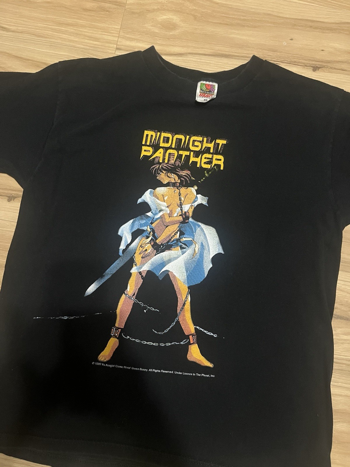 RARE vintage 1999 Midnight Panther Anime Promo Tee