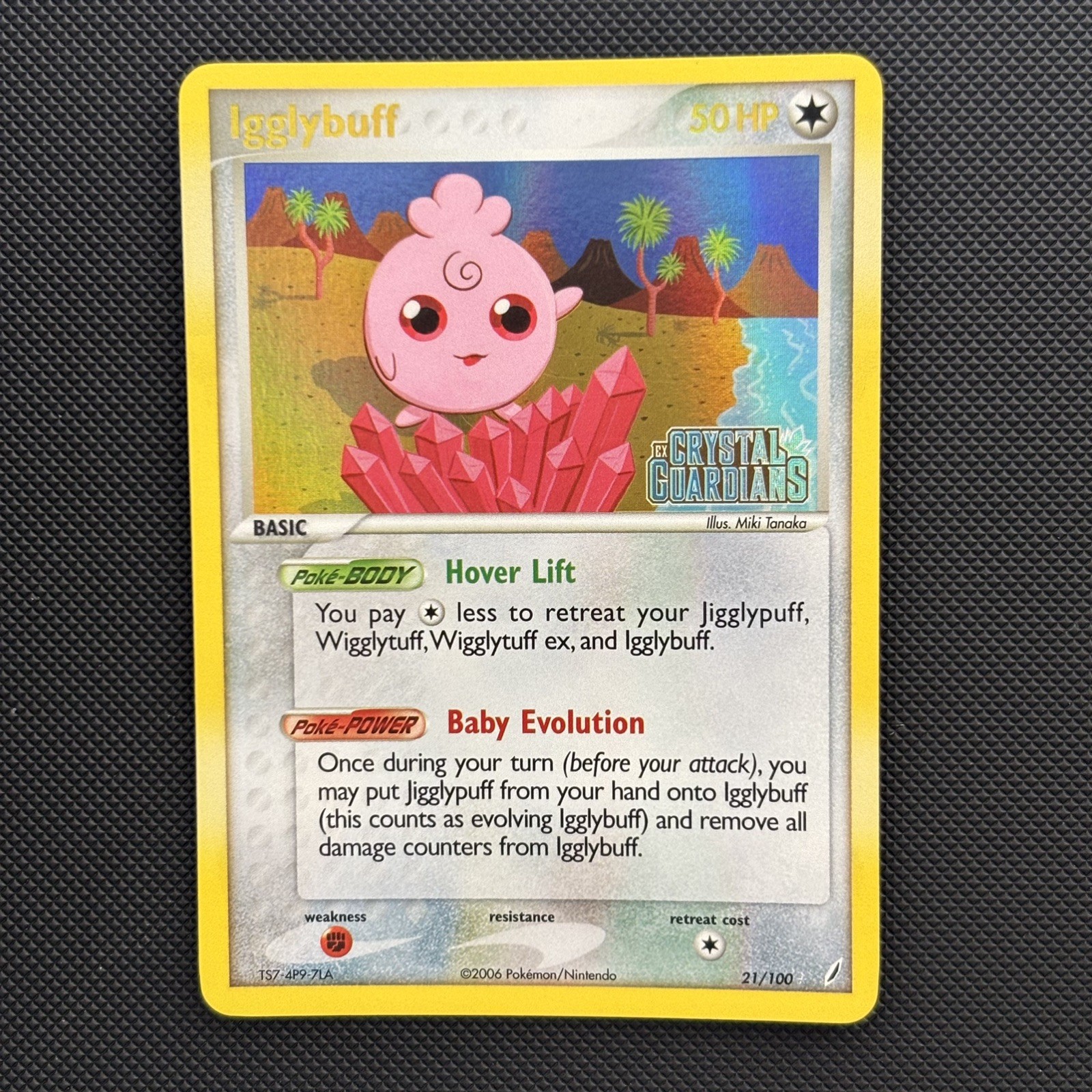 Igglybuff Reverse Holo Stamped Pokemon Card EX Crystal Guardians Near Mint Igglybuff Reverse Holo Stamped Pokemon Card EX Crystal Guardians Near Mint