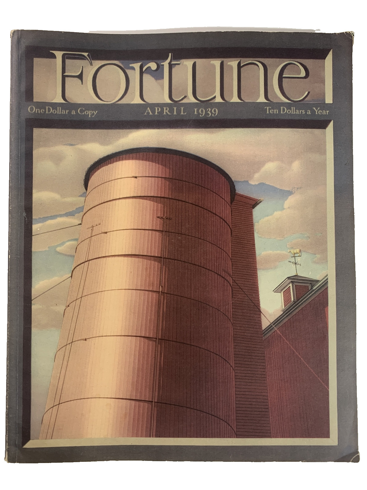 Fortune Magazine April 1939 Vintage Industrial Cover Ads Art Architecture