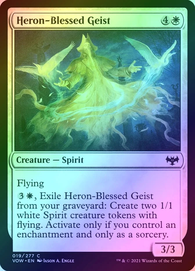 Heron-Blessed Geist Foil (019) Innistrad: Crimson Vow VOW MTG Magic