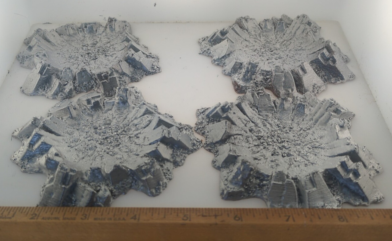 4 XL craters 28mm terrain FAST SHIP|Alternate Wargaming Miniature