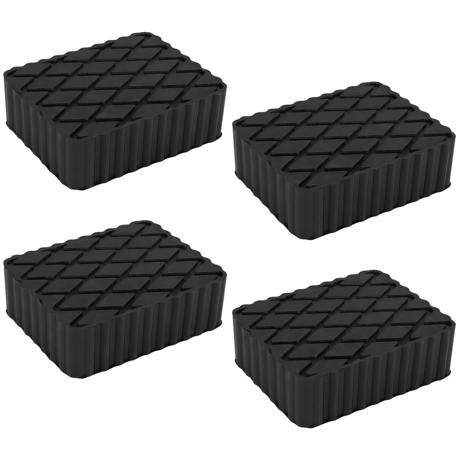 4X Solid Rubber Auto Lift Block Spacer Pad 4.1\