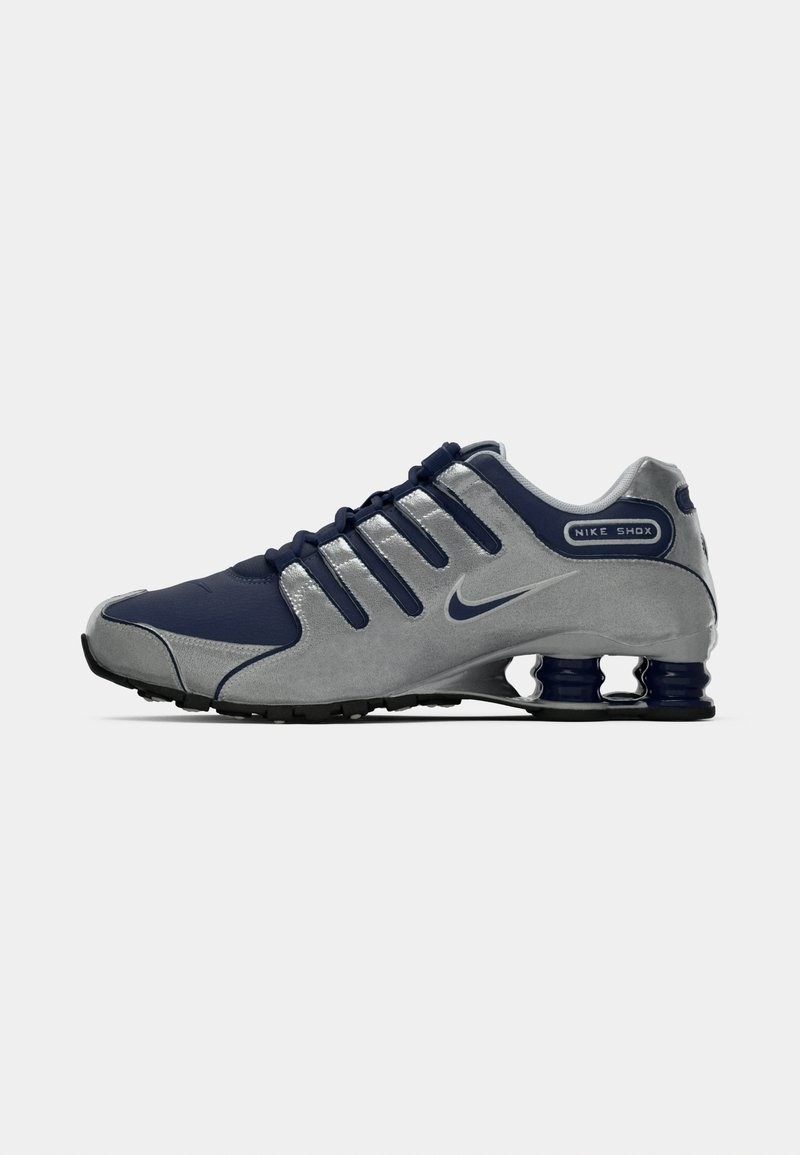 Size 7.5 - Nike Shox NZ Metallic Silver Midnight Navy Size 7.5 - Nike Shox NZ Metallic Silver Midnight Navy