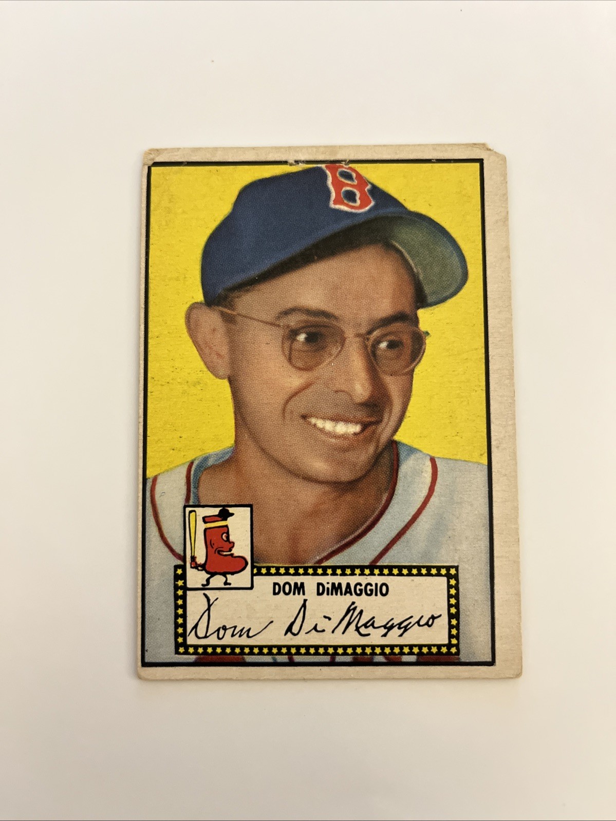 1952 Topps - Dom DiMaggio #22 Black Back 1952 Topps - Dom DiMaggio #22 Black Back