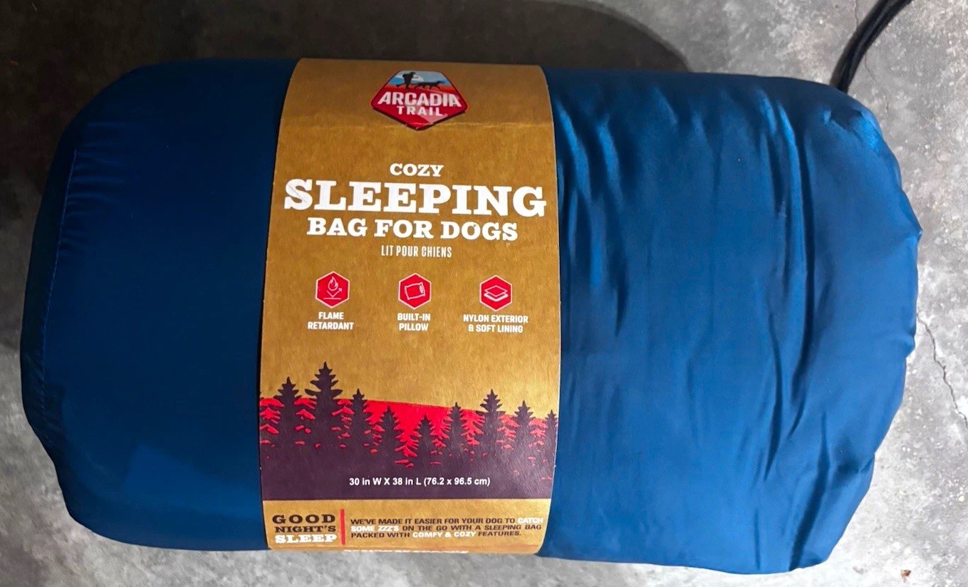 Arcadia Trail Cozy Sleeping Bag for Dogs L Nylon Packable Blue MPN 17932 Arcadia Trail Cozy Sleeping Bag for Dogs L Nylon Packable Blue MPN 17932