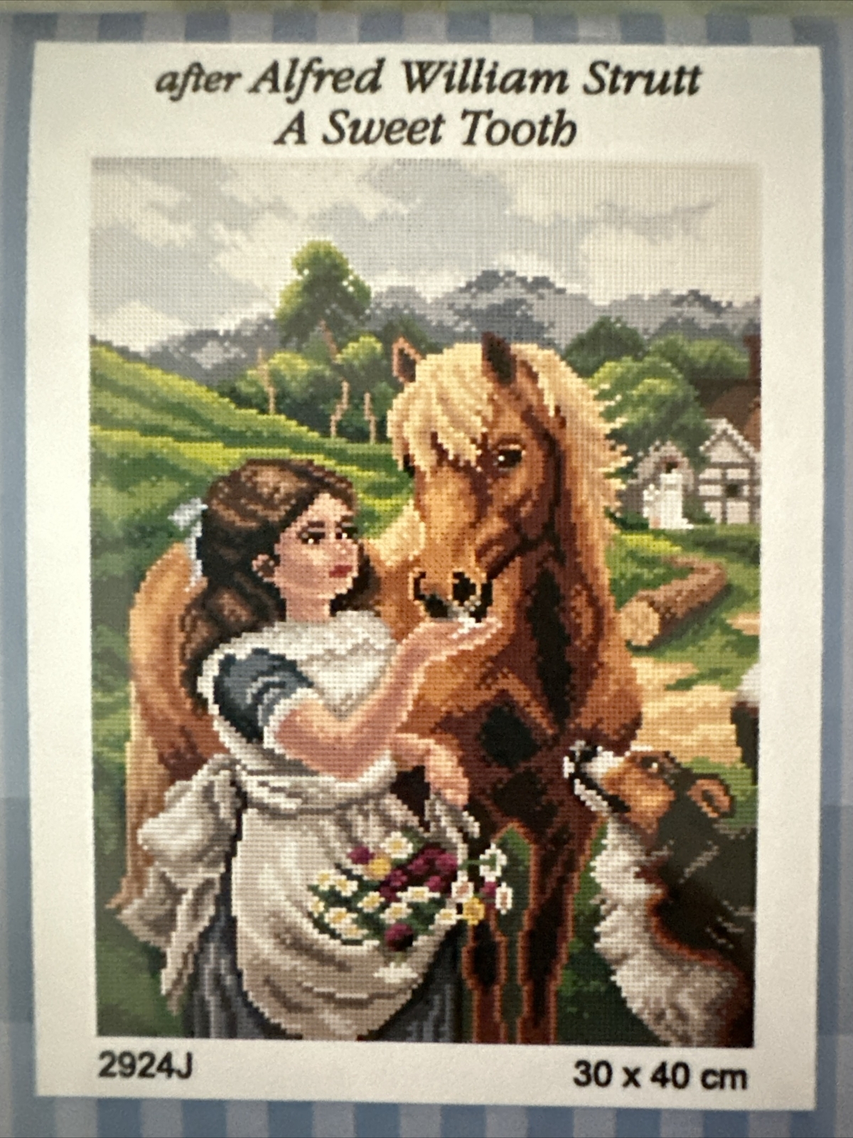 Orchidea Printed needlepoint tapestry Gobelin Canvas Only  30x40 cm