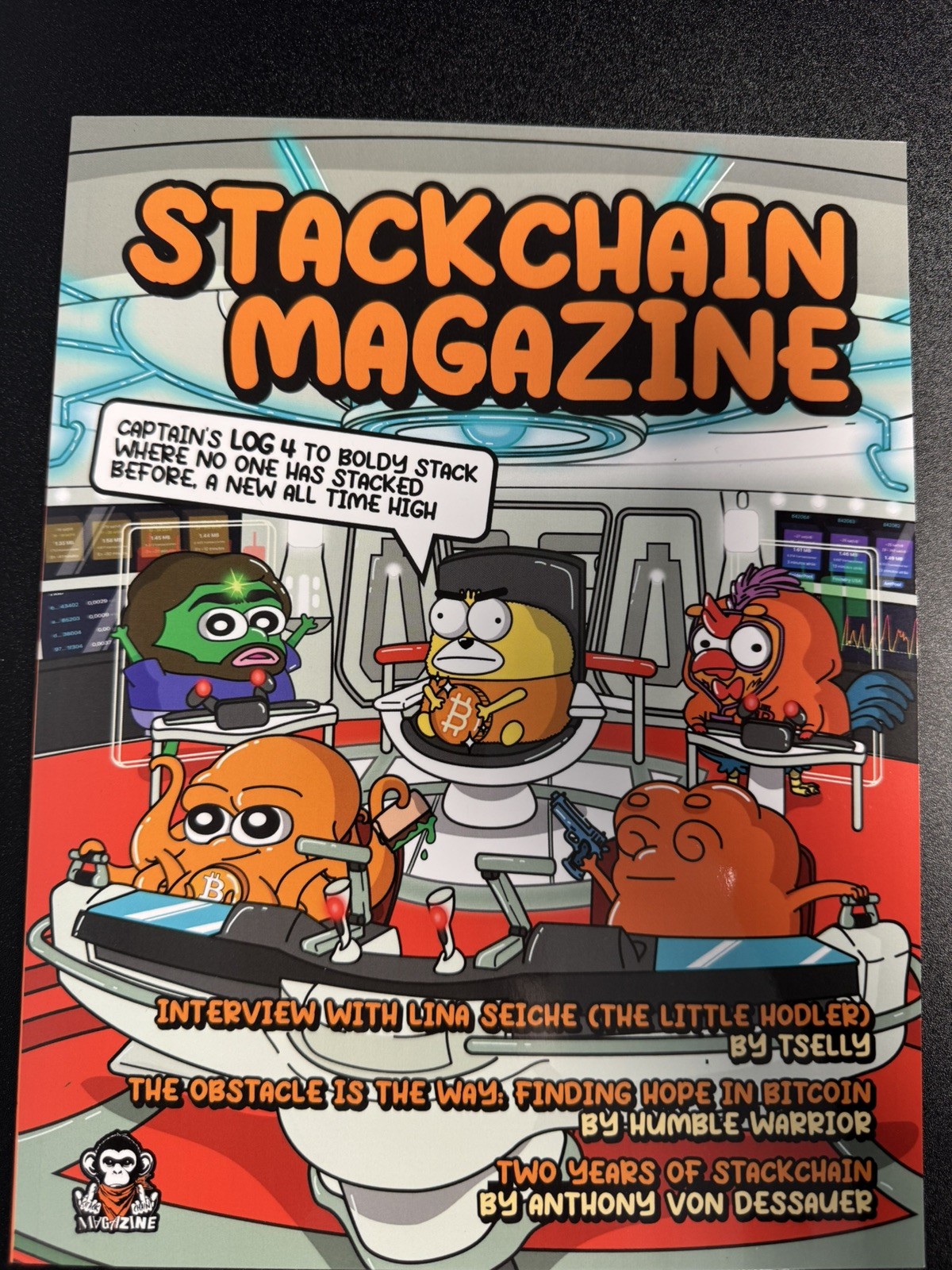 Stackchain Magazine Log 4 RARE Limited Edition #58/420 - Bitcoin Collectible