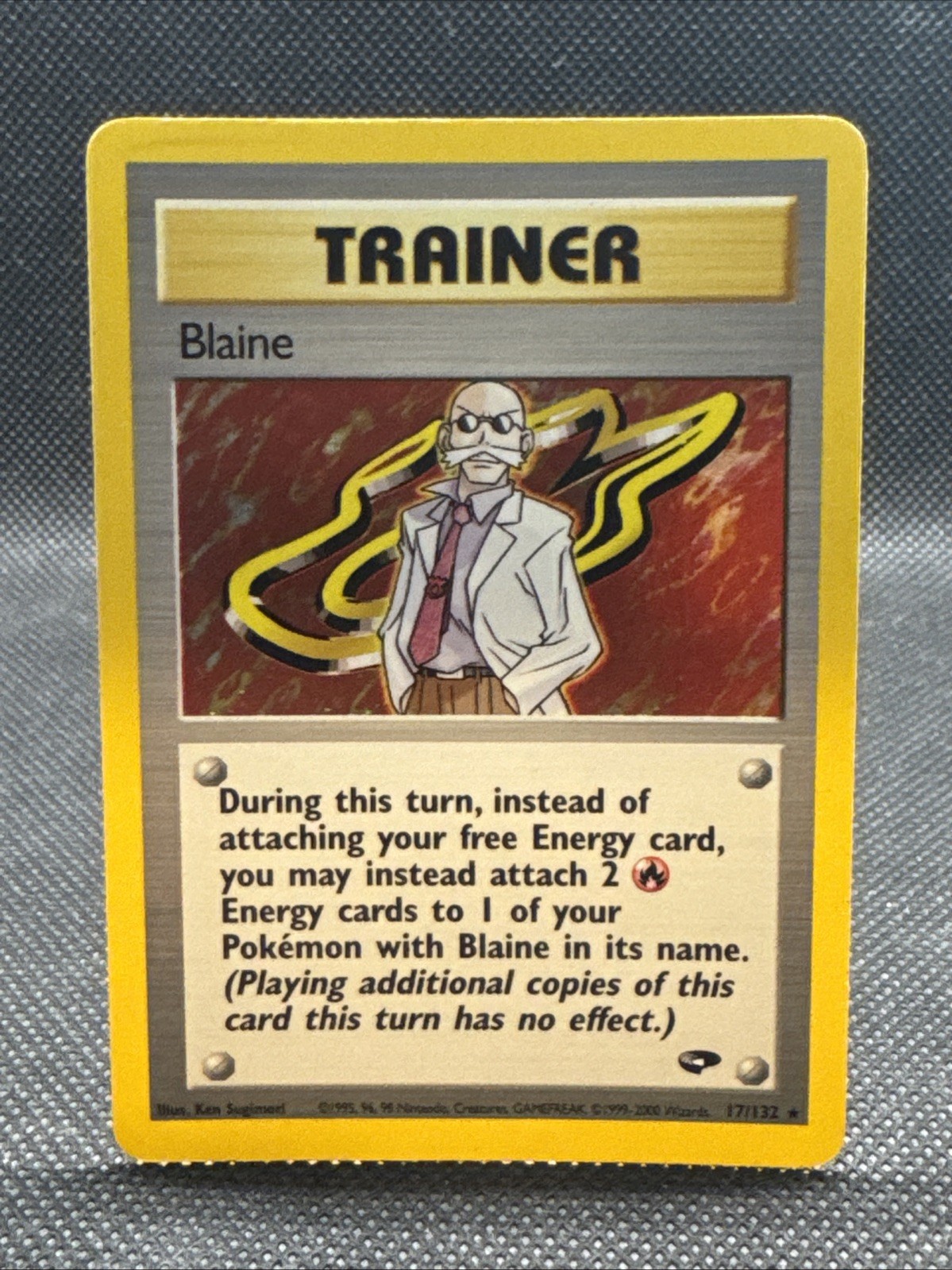 Blaine 17/132 Gym Challenge Holo LP-/MP+ Pokemon TCG