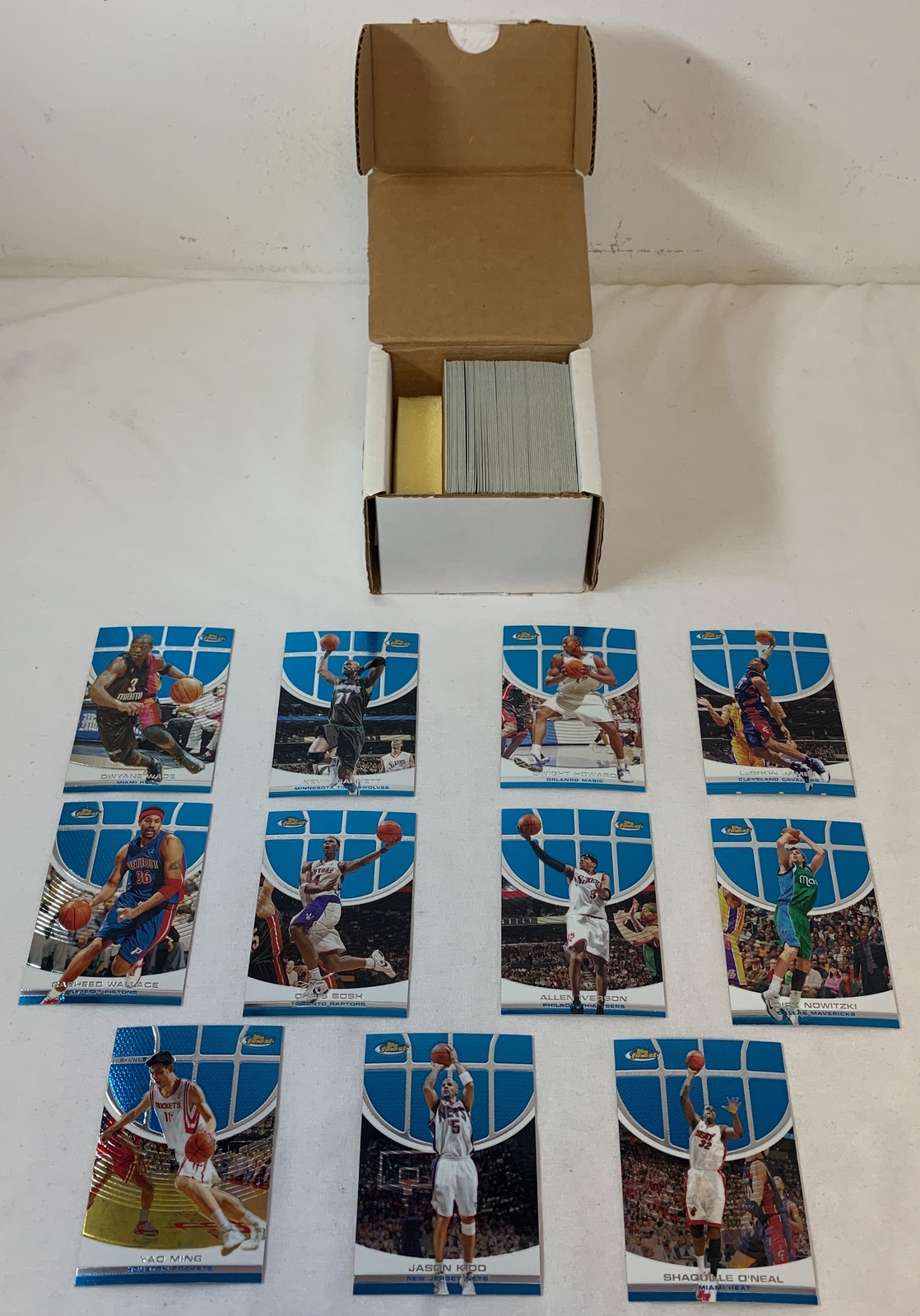 2005-06 Topps Finest basketball NEAR FULL BASE SET #1-100 ~only missing #33 Kobe