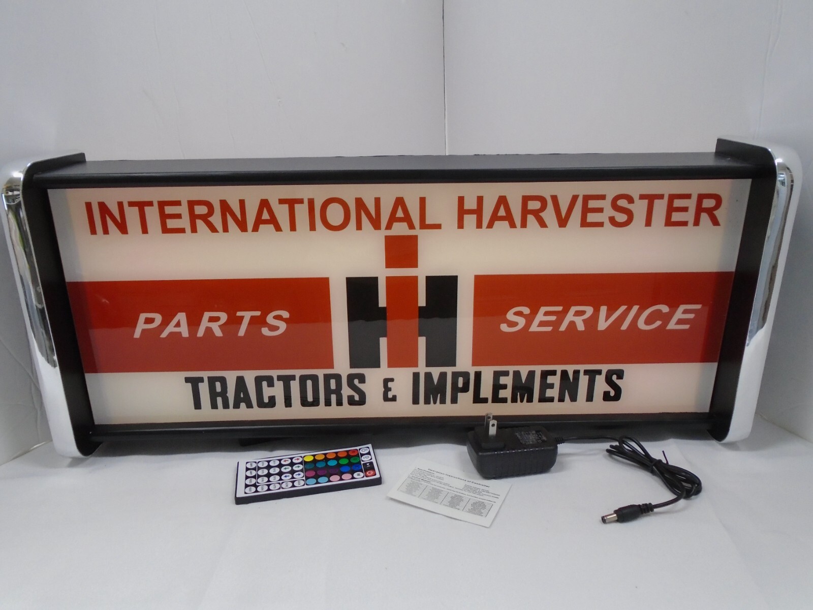 International Harvester IH LED Display lighted sign lightbox Hanging Light International Harvester IH LED Display lighted sign lightbox Hanging Light