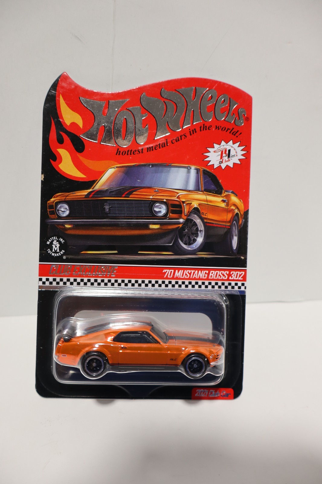 2021 Hot Wheels RLC Club Car Exclusive \'70 MUSTANG BOSS 302 orange