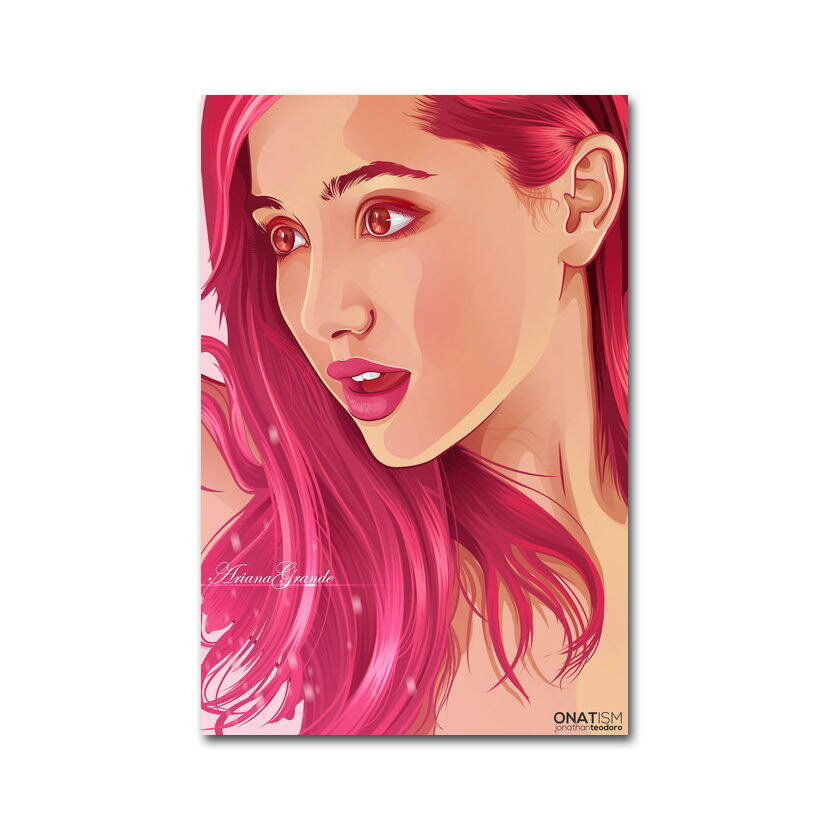 82109 riana Grande female singer Wall Print Poster US