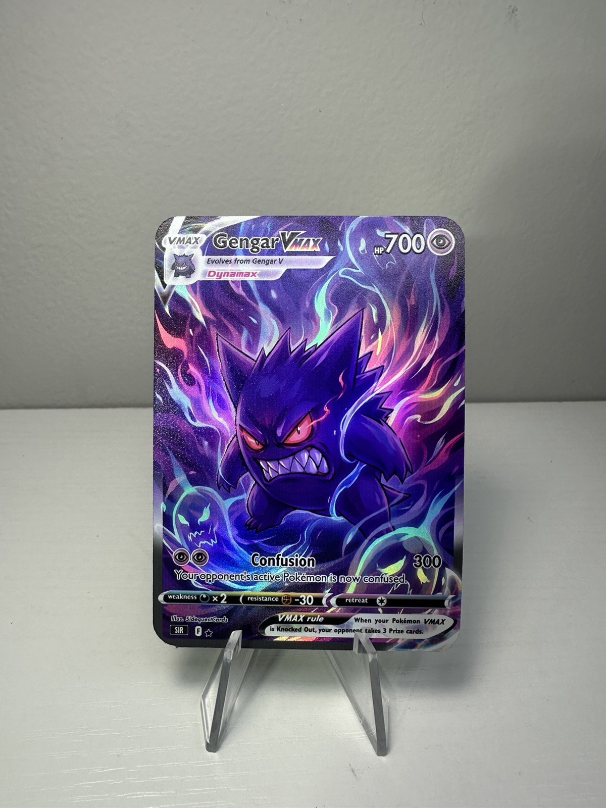 Pokemon TCG Gengar VMAX *Fan Art* Full Art Holo Pokemon TCG Gengar VMAX *Fan Art* Full Art Holo