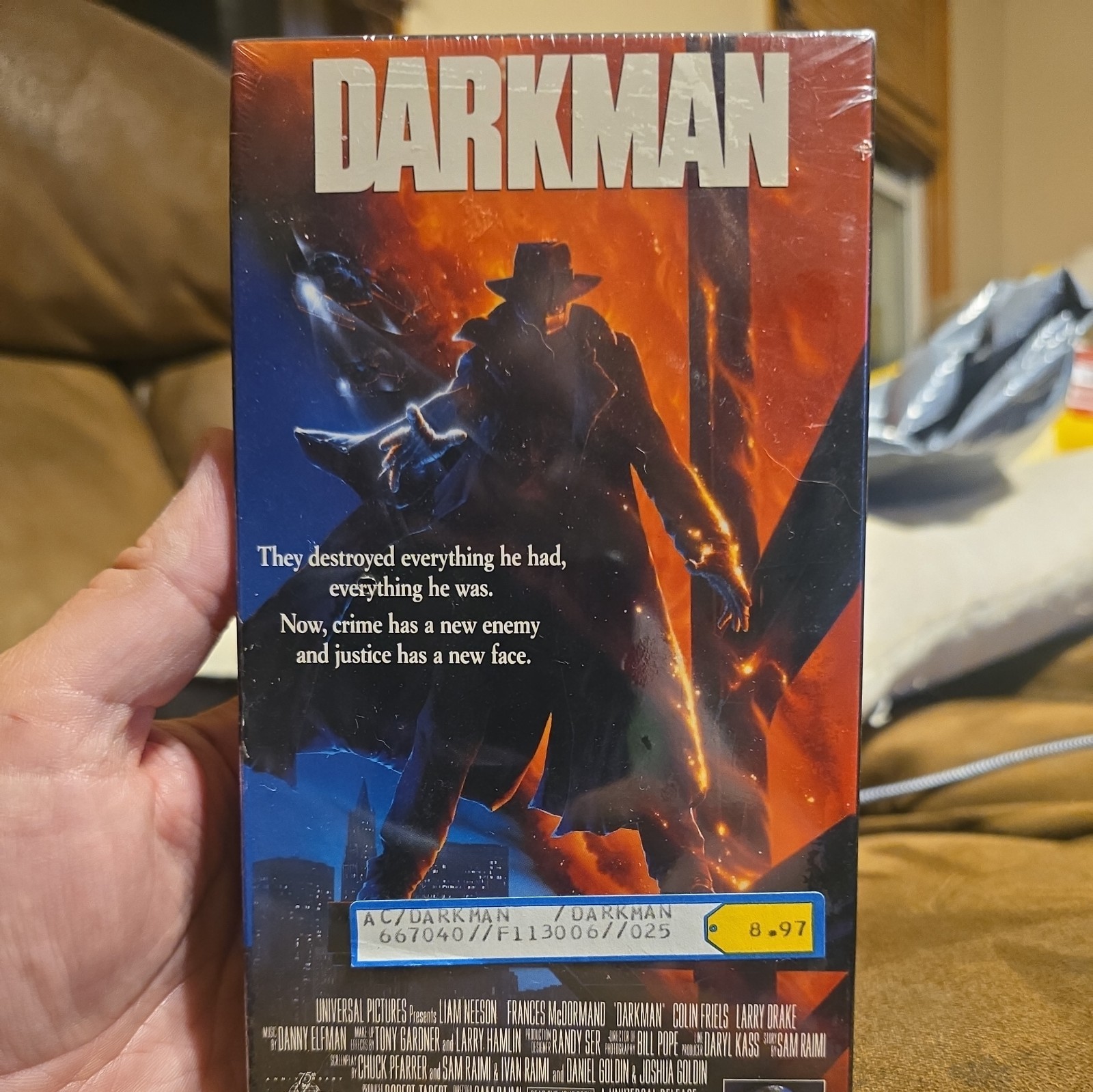 Darkman (VHS, 1991) Sam Raimi Liam Neeson SEALED Darkman (VHS, 1991) Sam Raimi Liam Neeson SEALED