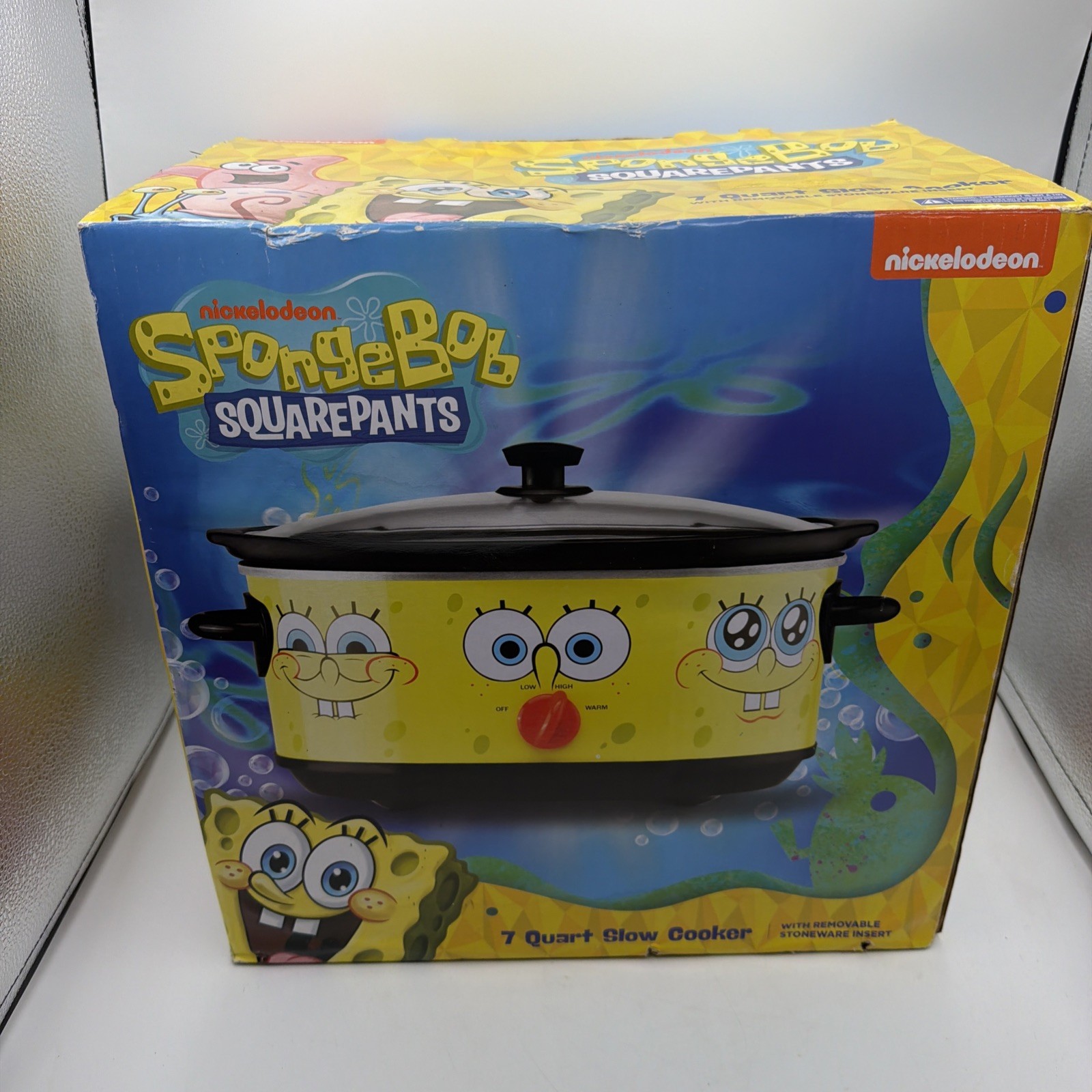 Official Nickelodeon SpongeBob SquarePants 7 Quart Slow Cooker New