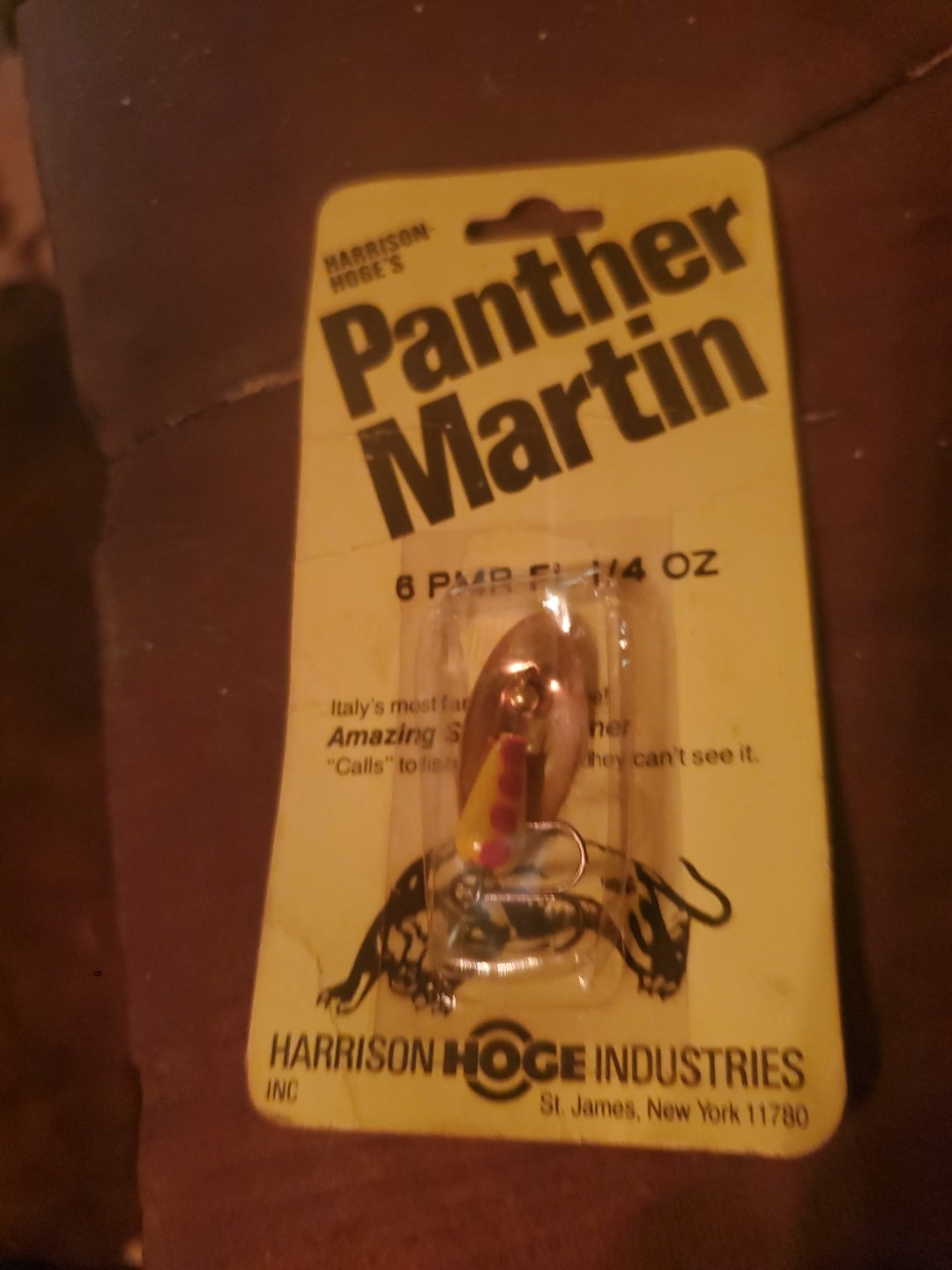 Vtg Harrison Hoge Panther Martin Spinner Trout Fishing Lure New 1/4 Oz Org Blade Vtg Harrison Hoge Panther Martin Spinner Trout Fishing Lure New 1/4 Oz Org Blade