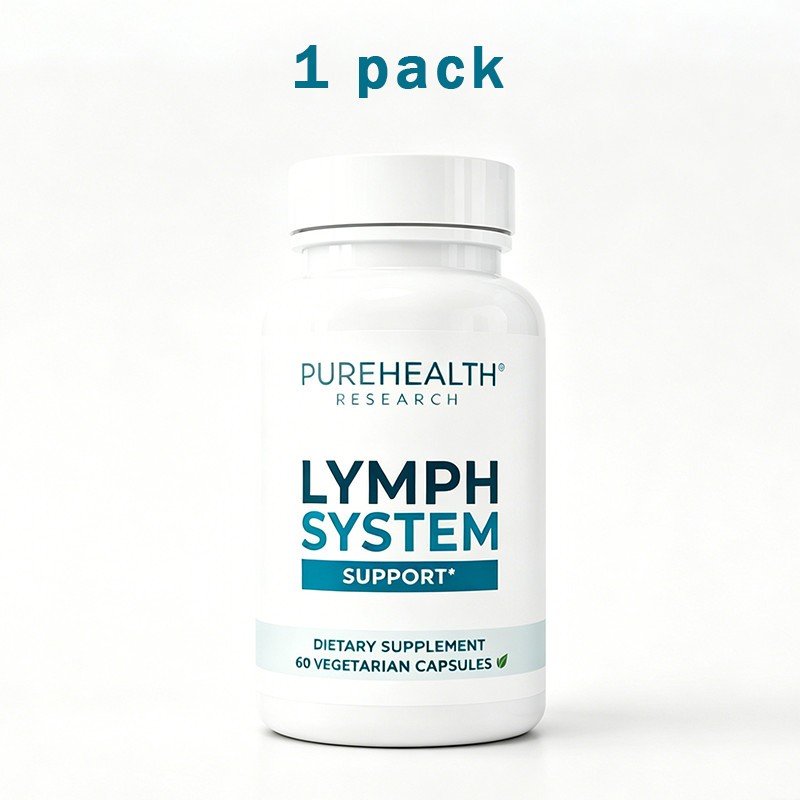 1-3 Pack PureHealth Research  Lymph System Support Supplement,Lymphatic Drainage