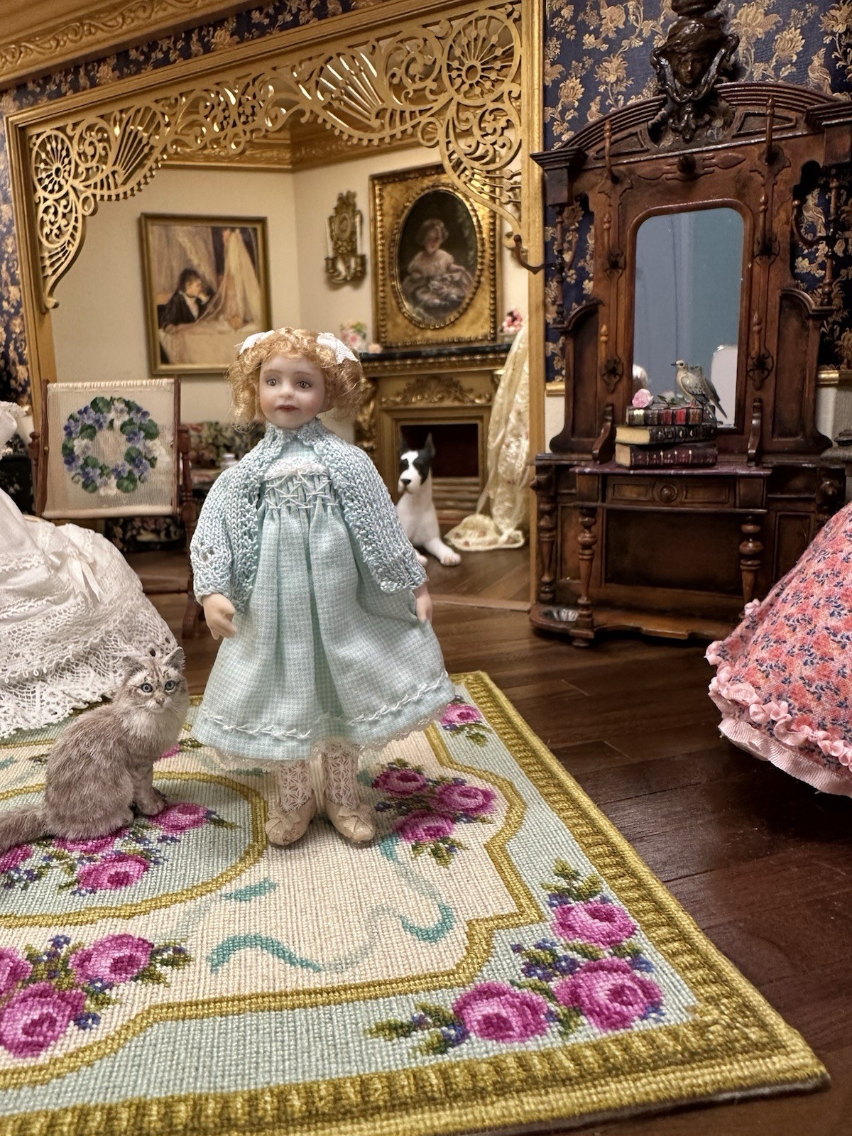 OOAK PORCELAIN 1:12 Scale Doll By Unknown Artist . Meticulously Hand Crafted OOAK PORCELAIN 1:12 Scale Doll By Unknown Artist . Meticulously Hand Crafted