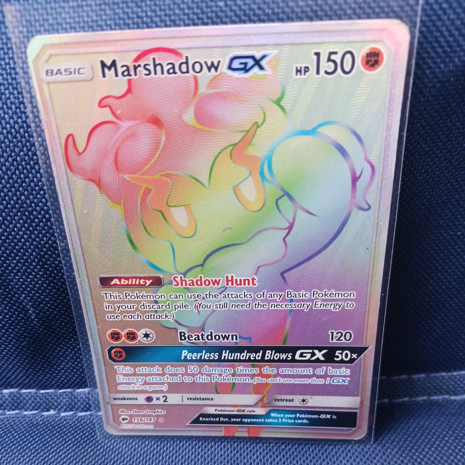 pokemon - Marshadow GX (Secret) 156/147 Sm-Burning Shadows Holo pokemon - Marshadow GX (Secret) 156/147 Sm-Burning Shadows Holo