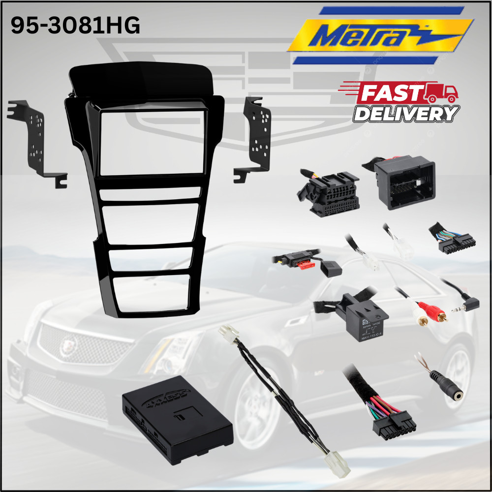METRA 95-3081HG / DOUBLE DIN CAR RADIO DASH KIT FOR 2008-2014 CADILLAC CTS *NEW* METRA 95-3081HG / DOUBLE DIN CAR RADIO DASH KIT FOR 2008-2014 CADILLAC CTS *NEW*