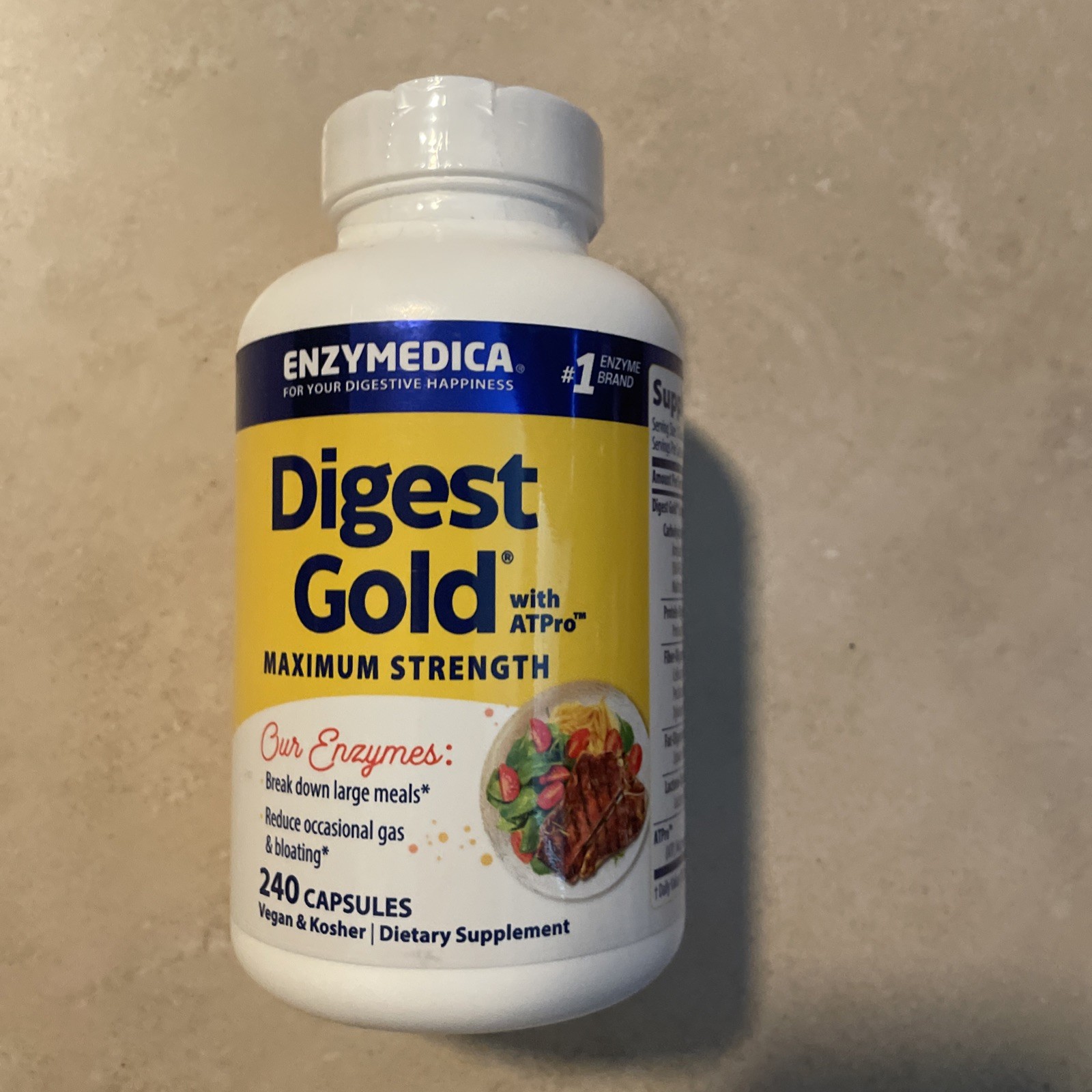 Enzymedica Digest Gold Digestive Support Supplement - 240 Count