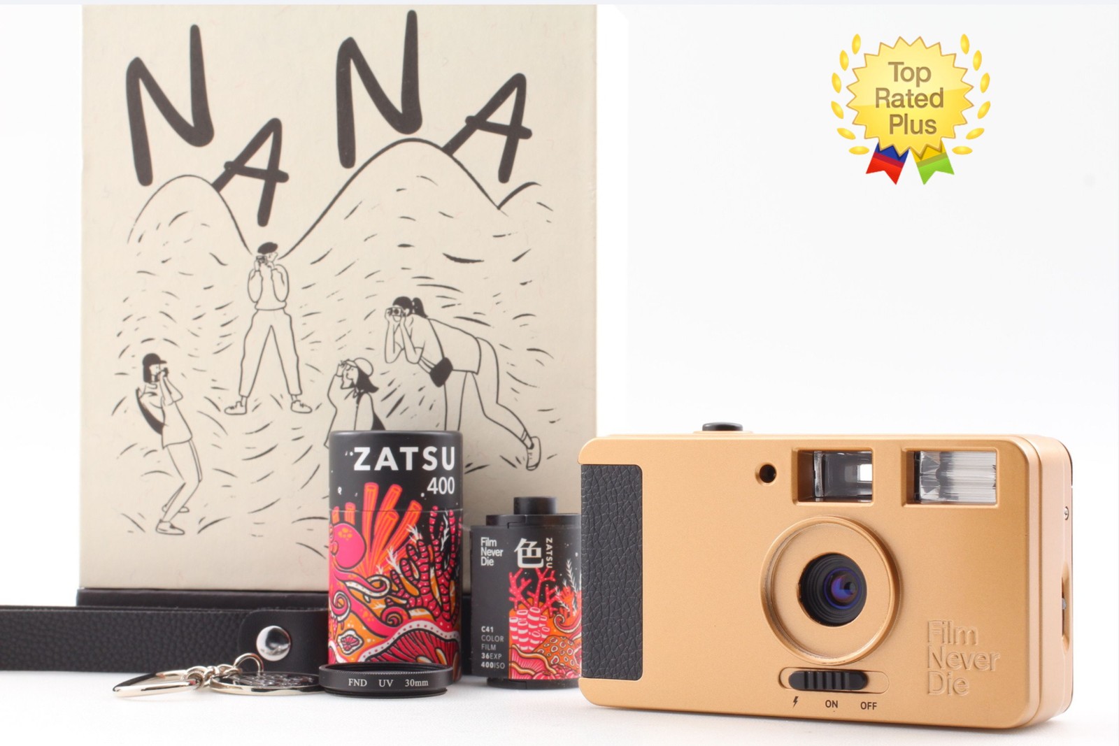 [Almost Unused w/Box] Film Never Die Nana Camera f/13 Manga From JAPAN
