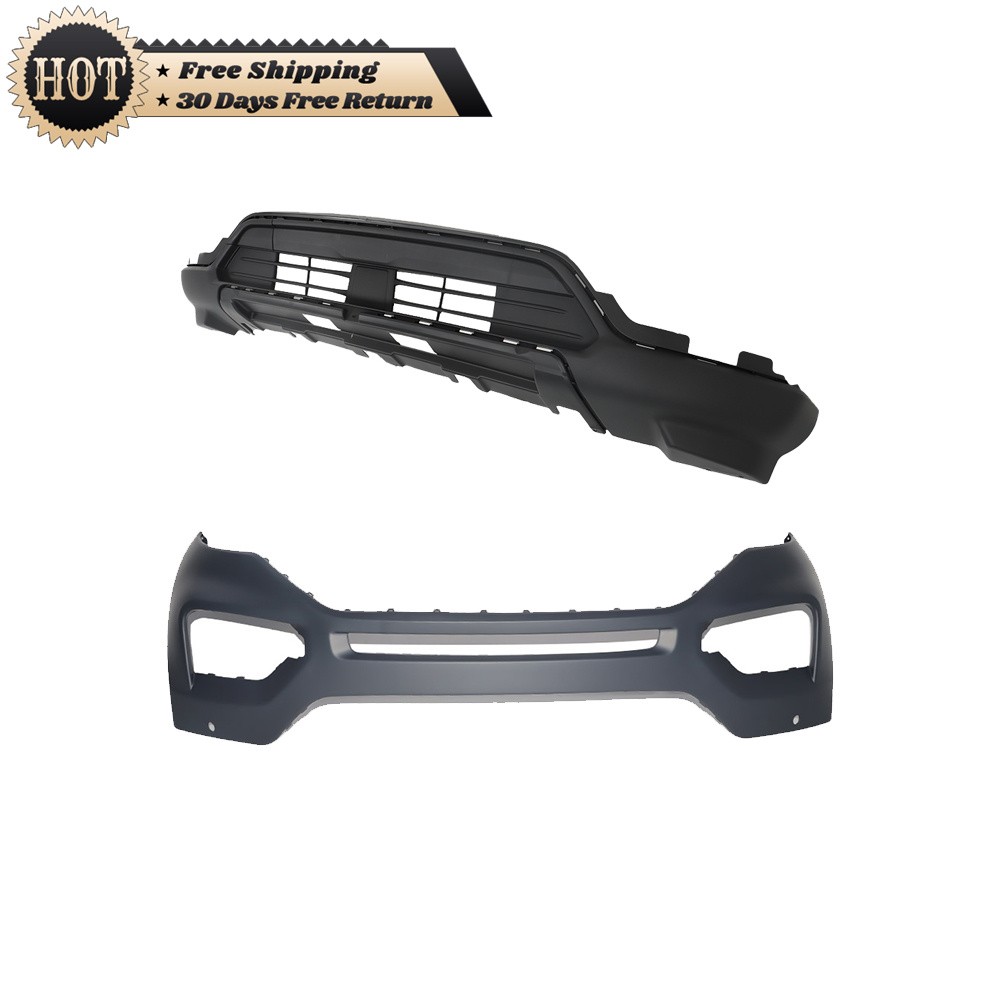Silscvtt Front Bumper Upper+Lower LB5Z-17D957-AB For Ford Explorer 2020 2021