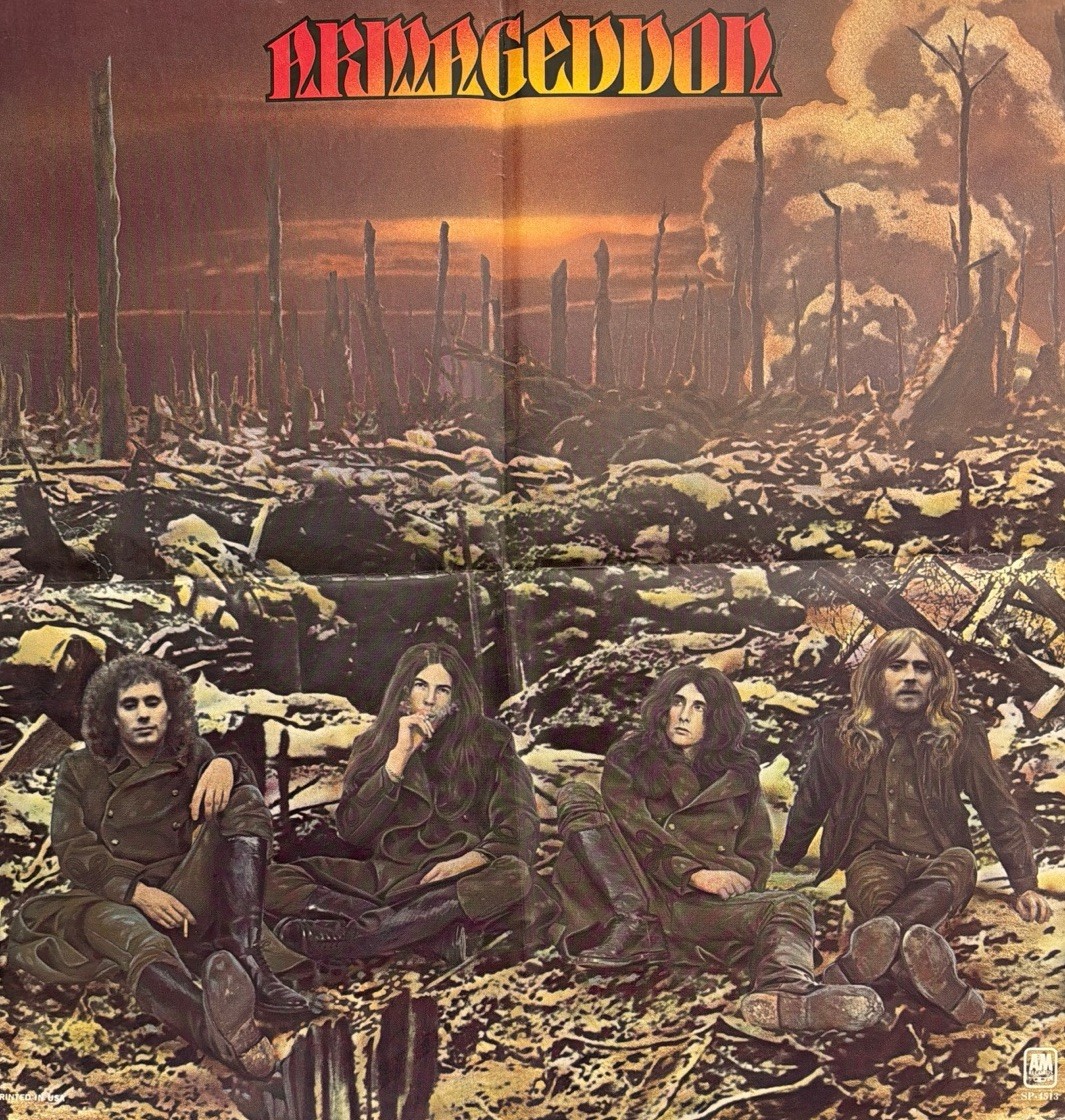 Vintage 1975 Armageddon Self Titled Band Promo Poster A&M Records 24x24