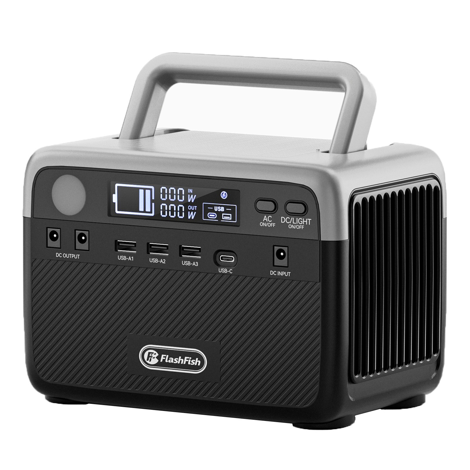 Flashfish BP030B Portable Power Station 300W 230.4Wh LiFePO4 for Camping Backup