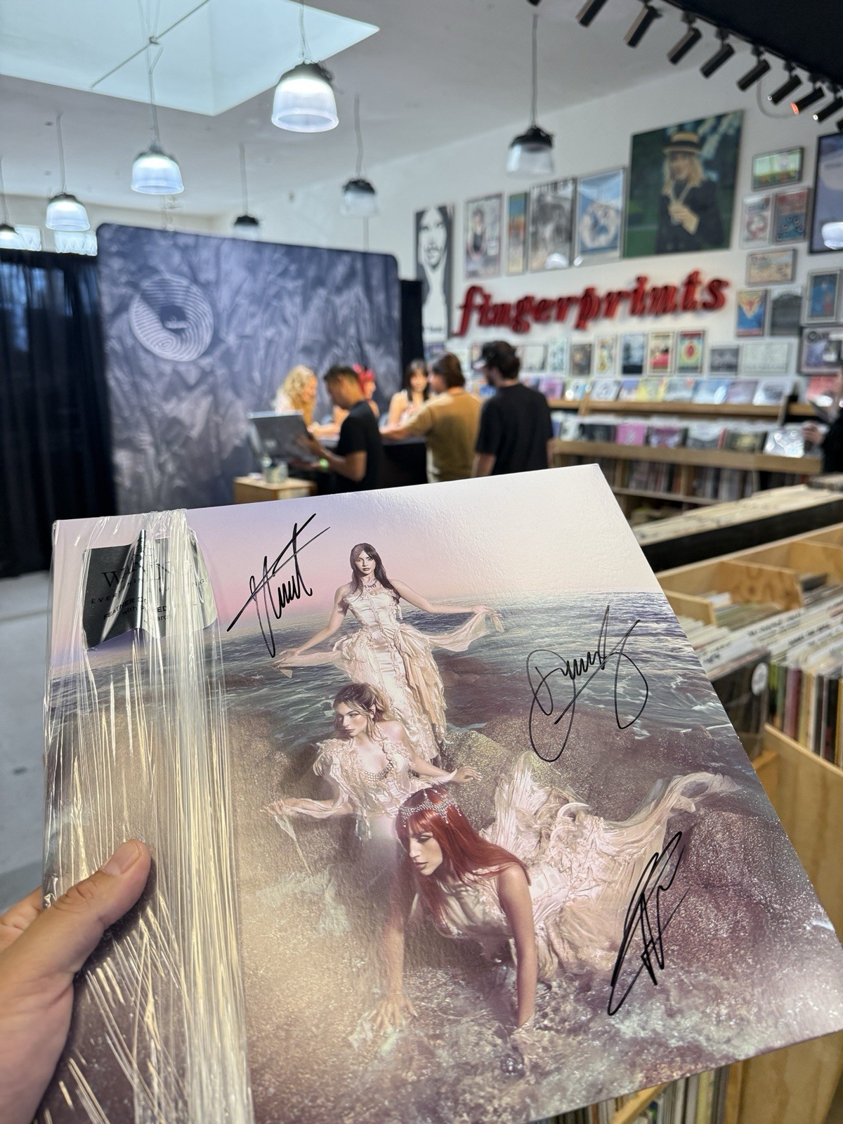 The Warning SIGNED on Cover Everything’s Falling Feather Colored Vinyl